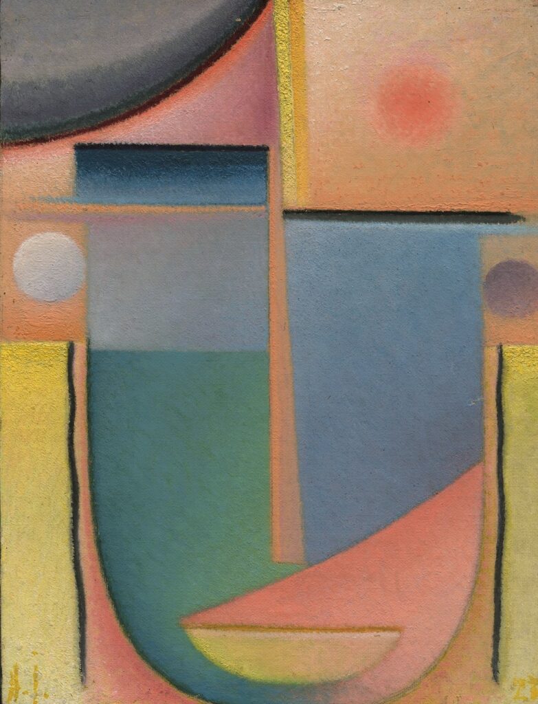 Alexej von Jawlensky, Abstrakter Kopf: Erleuchtung, 1927, Nr. 104, Kunstsammlungen Chemnitz – Museum Gunzenhauser, Eigentum der Stiftung Gunzenhauser, Chemnitz, Foto: Archiv Museum Gunzenhauser