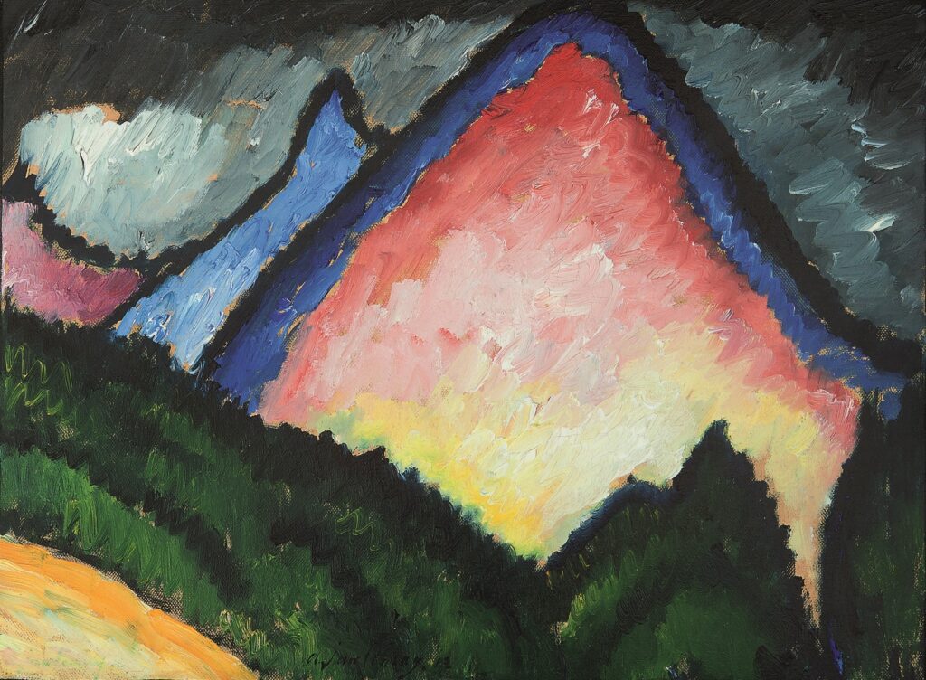 Alexej von Jawlensky, Berggipfel, 1912, Kunstsammlungen Chemnitz-Museum Gunzenhauser, Eigentum der Stiftung Gunzenhauser, Chemnitz, Foto: Archiv Museum Gunzenhauser