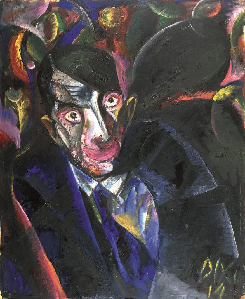 Otto Dix, Bildnis des Malers Zienert, 1914, Kunstsammlungen Chemnitz-Museum Gunzenhauser, Eigentum der Stiftung Gunzenhauser, Chemnitz, Foto: Archiv Museum Gunzenhauser © VG Bild-Kunst, Bonn 2024